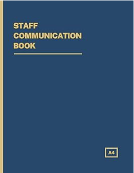 Staff Communication Book A4 cover