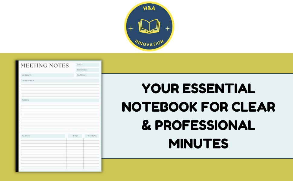 Meeting Minutes Notebook