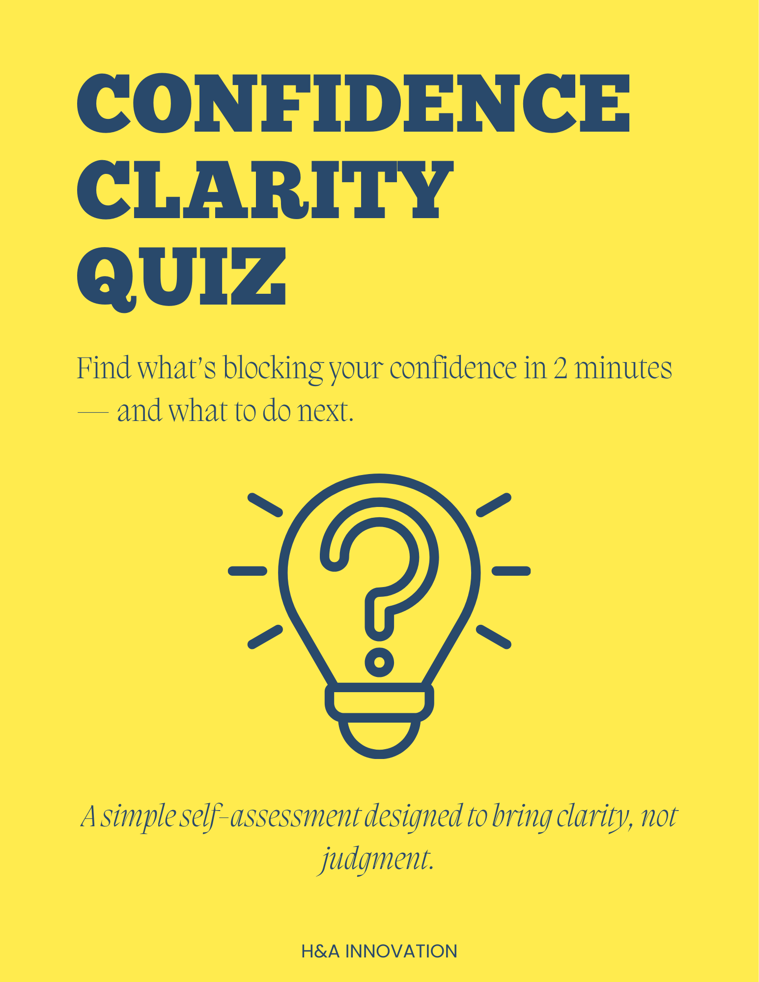 Confidence Clarity Quiz