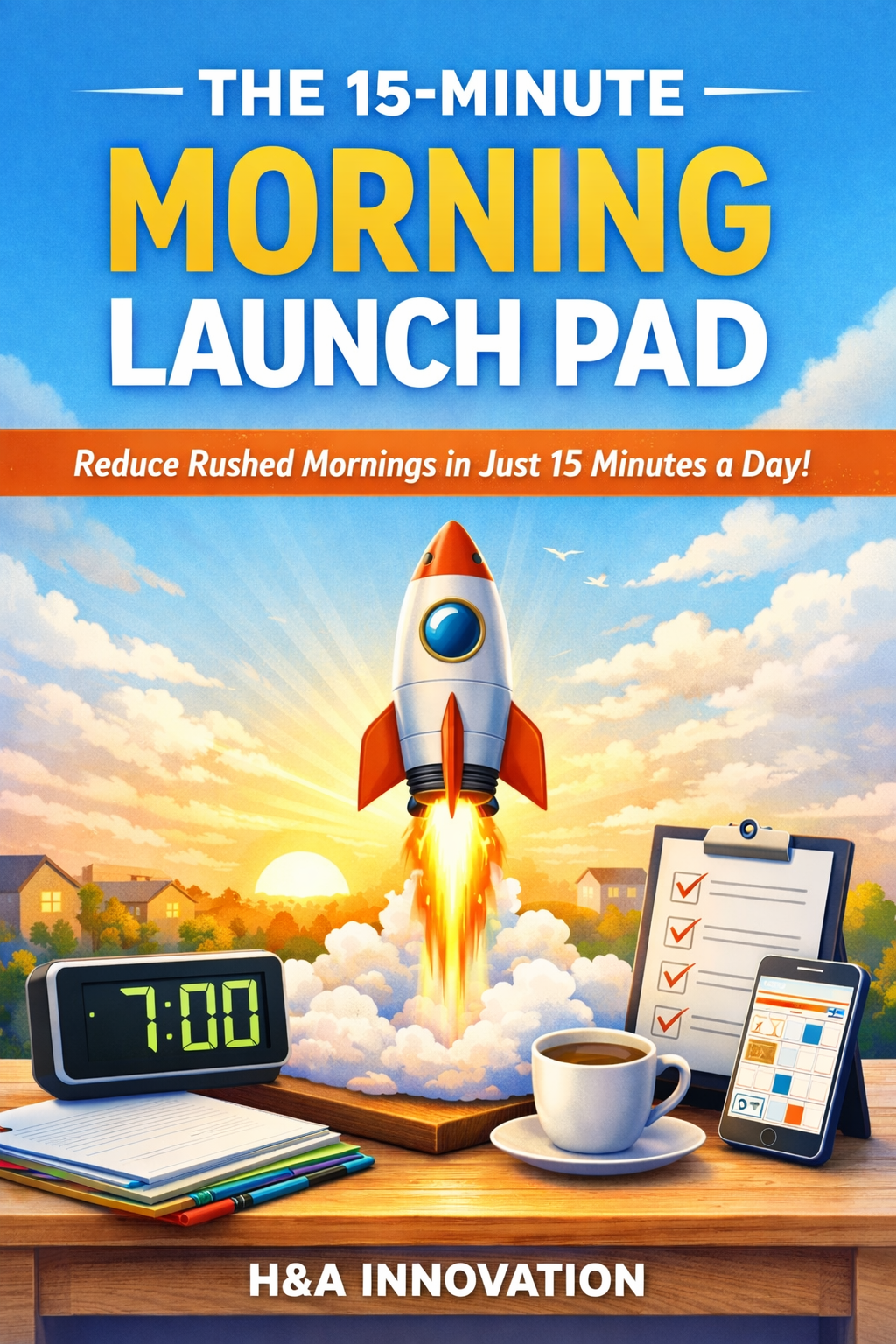 THE 15-MINUTE MORNING LAUNCH PAD cover