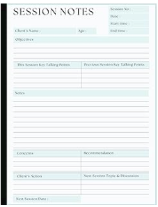 Session Notes Notebook