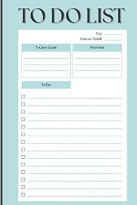 To Do List Notebook